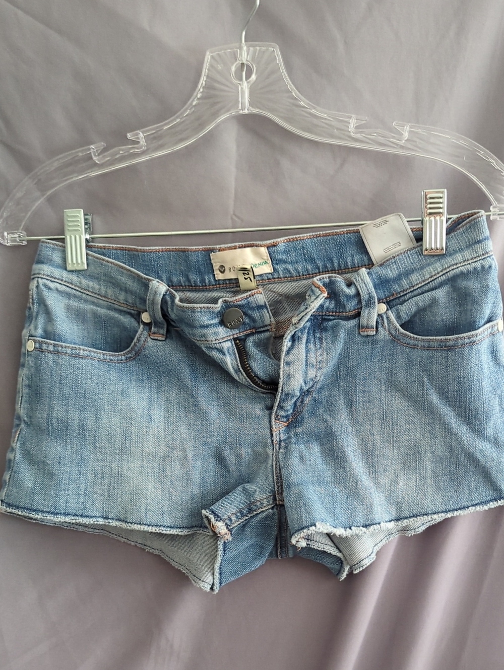 Roxy Light Blue Denim Cutoff Shorts